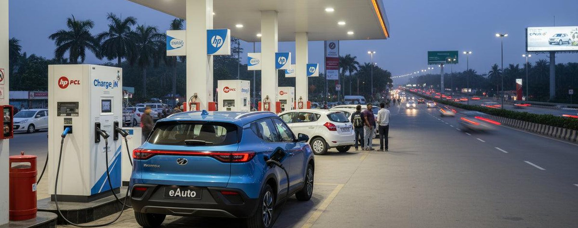 HP petrol station on national highway